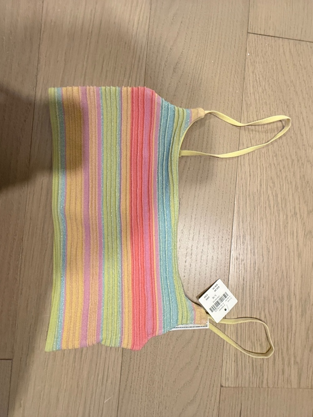 Anthropologie viral rainbow bra top